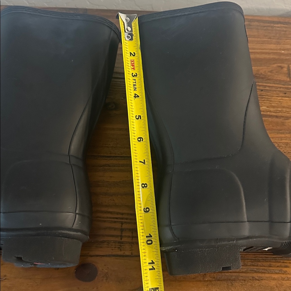 HUNTER Women’s Original Waterproof Matte Black Rain Boot Side Buckle Size 10 - Picture 14 of 15